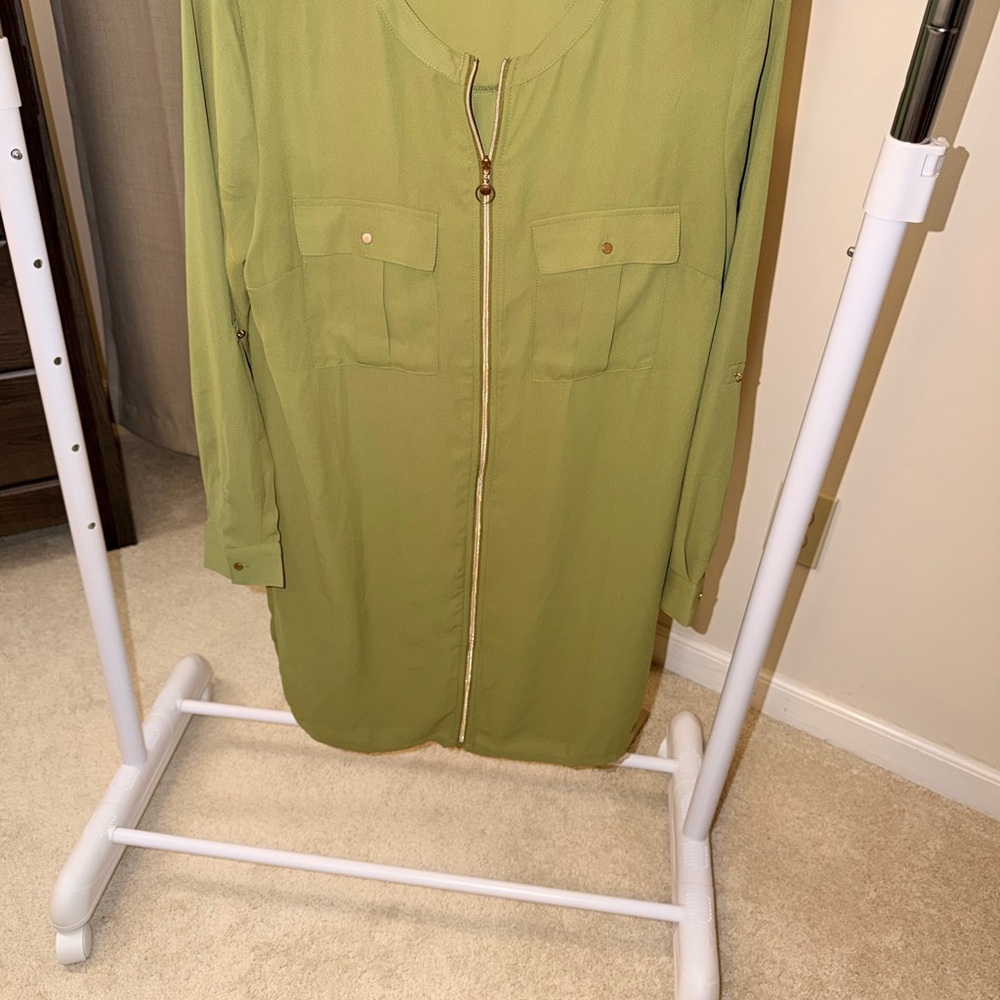 Elegant Olive Green Women's Tunic